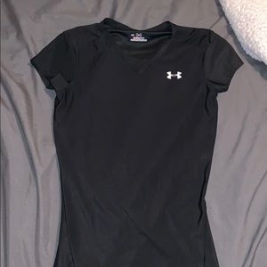 Black Under Armor workout shirt